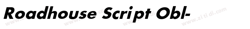 Roadhouse Script Obl字体转换 Roadhouse Script Obl字体转换